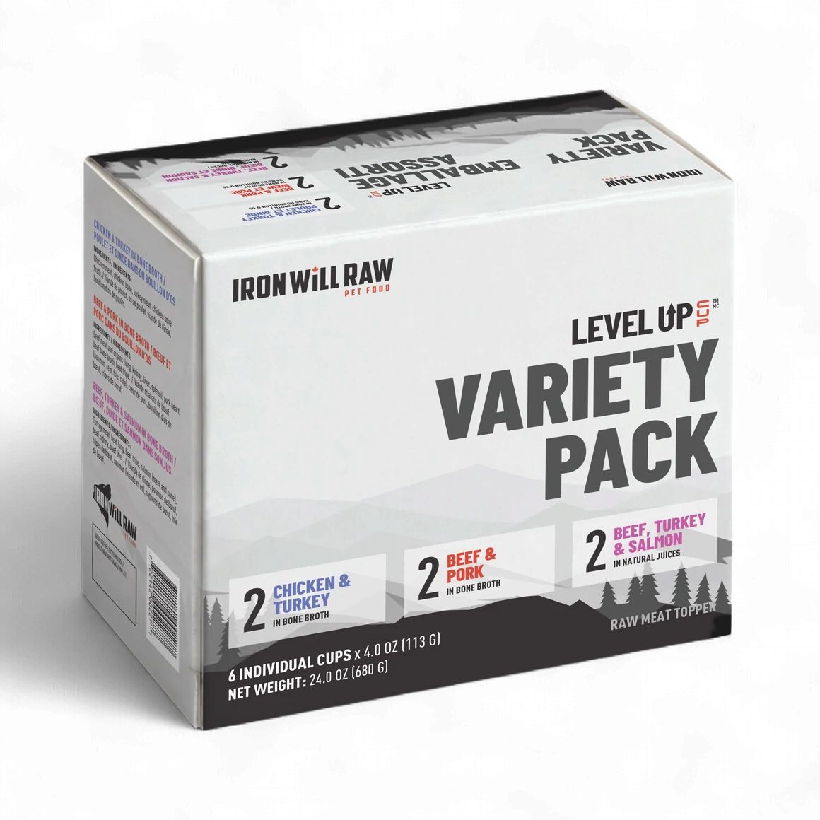 Iron Will Raw Cup Variety Pack 1.5lb
