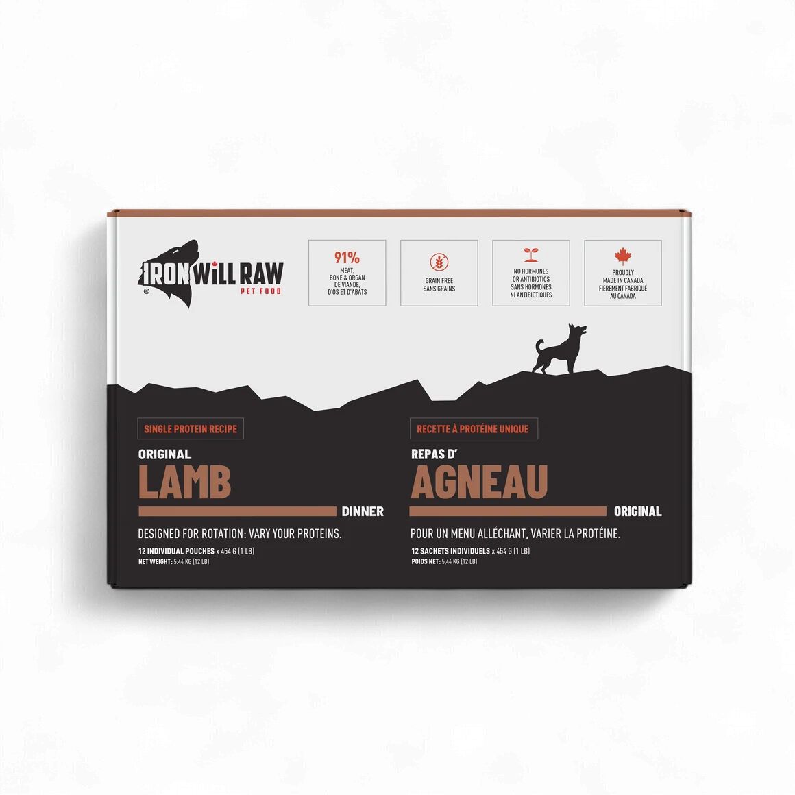 Iron Will Raw Original Lamb 12lb