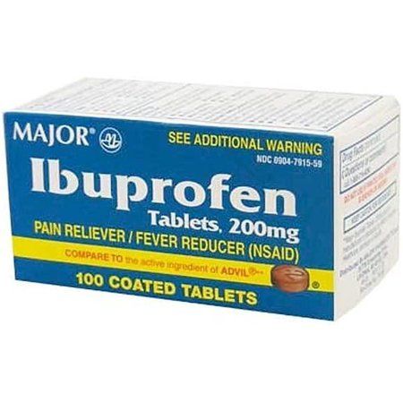 Major Ibuprofen Unit Dose Tablets 200mg - 100CT