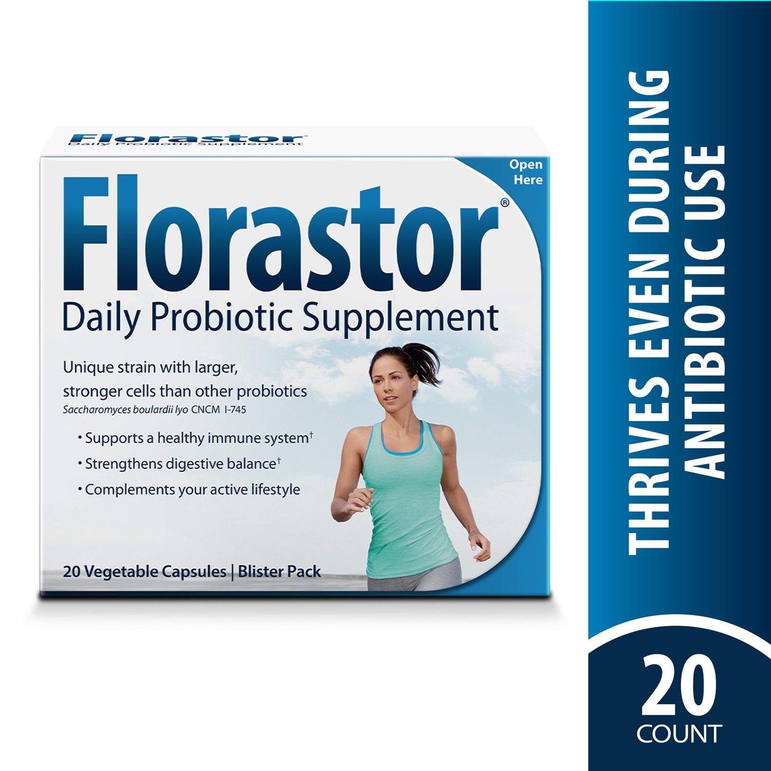 Florastor Daily Probiotic Supplement Capsules for Men and Women - 20.0 Ea