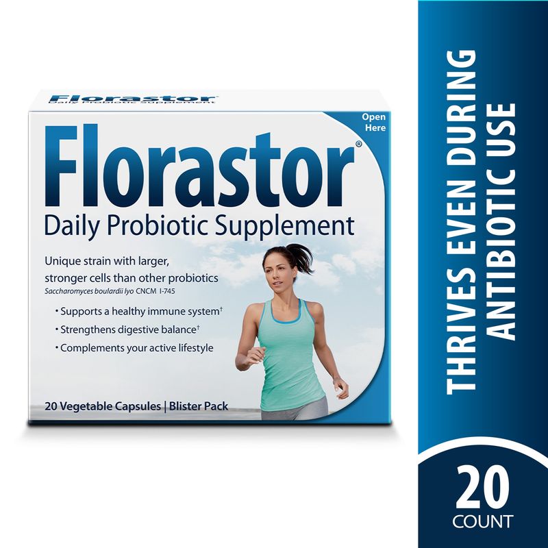 Florastor Daily Probiotic Supplement Capsules for Men and Women - 20.0 Ea