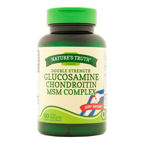 Glucosamine Chondroitin MSM Complex | 90 Caplets | Double Strength Supplement | Non-GMO  Gluten Free | by Nature S Truth