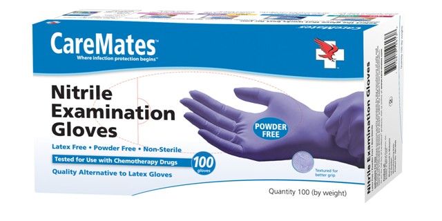 10611020 Nitrile Powder Free Gloves, Small - Case of 10