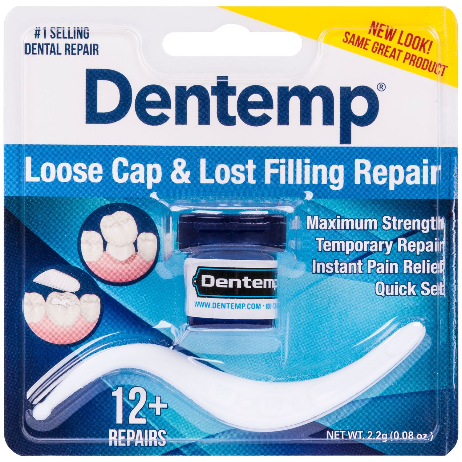 Dentemp Maximum Strength Loose Cap and Lost Filling Repair - 0.09 Oz