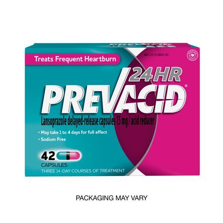 Prevacid 24HR Lansoprazole Delayed-Release Capsules 15 Mg/Acid Reducer - 42.0 Ea