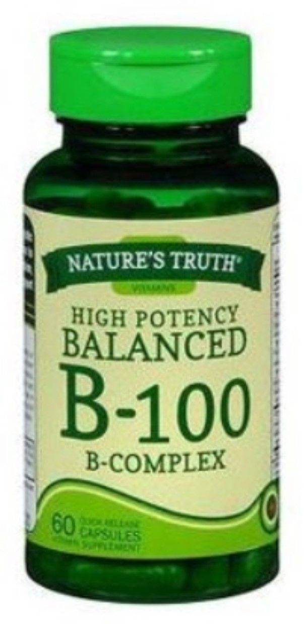 Nature's Truth High Potency Balanced B-100 B-Complex - 60.0 Ea
