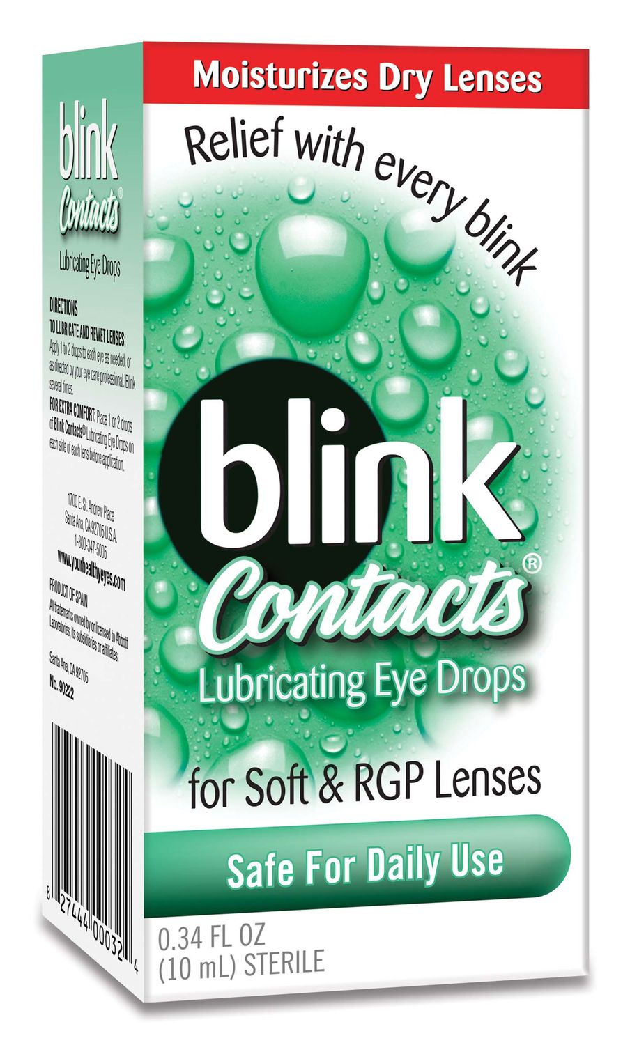 BLINK CONTACTS LUBRICATING EYE DROP 10ML