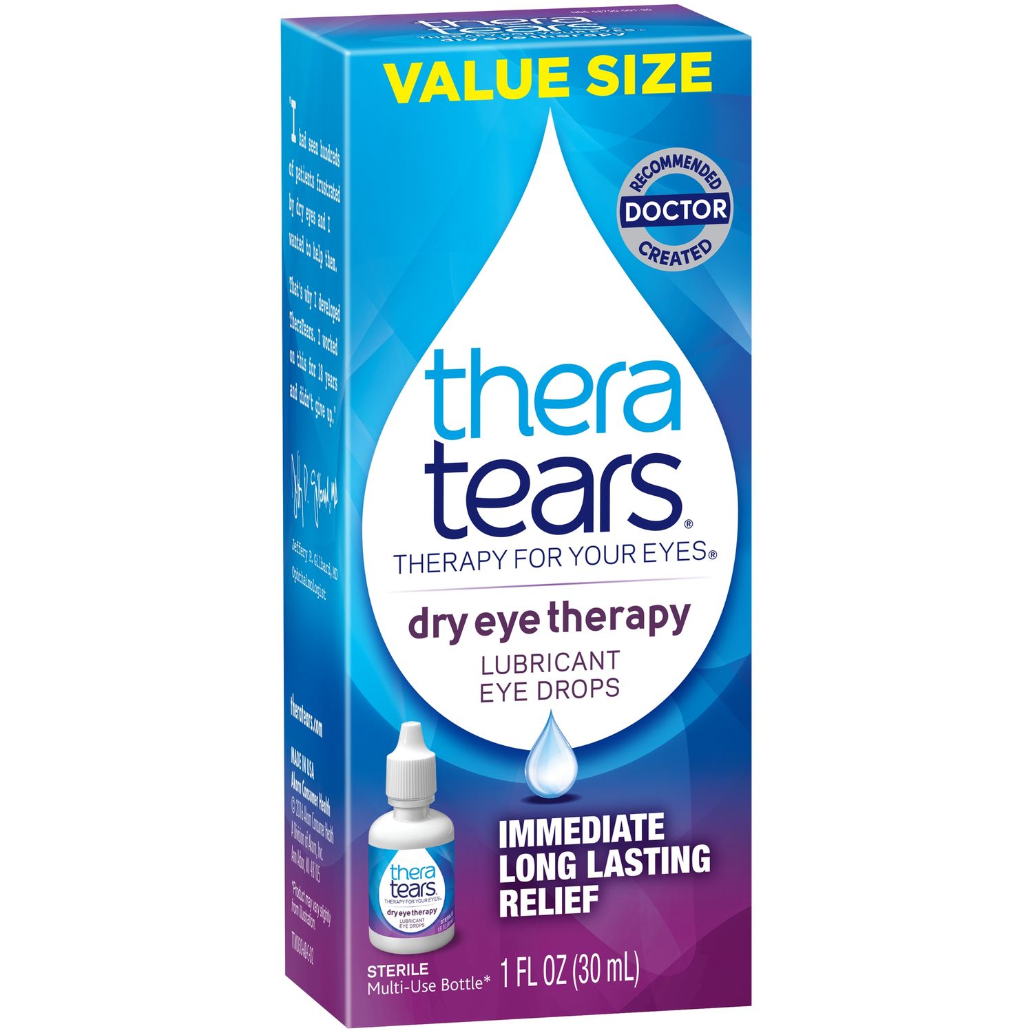 TheraTears Dry Eye Therapy Lubricant Eye Drops - 1.0 Fl Oz