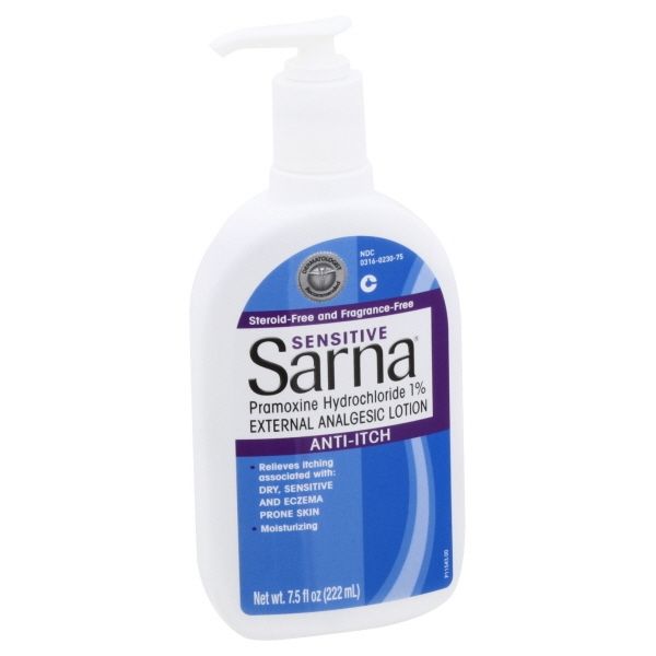 SARNA LOTION SENSITIVE MAX STRGNTH 7.5OZ