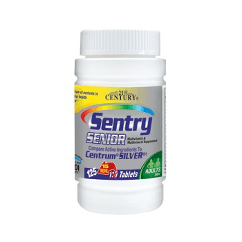 21st Century Sentry Senior Multivitamin & Mineral Tablets  125 Count