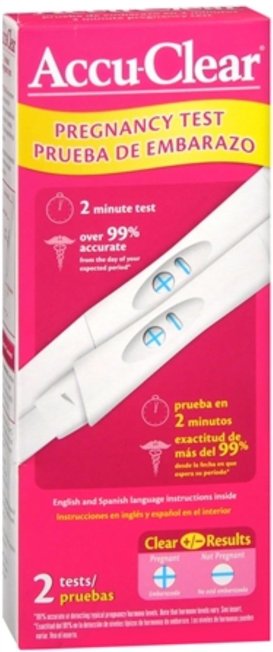 ACCU-CLEAR PREGNANCY TEST 2CT