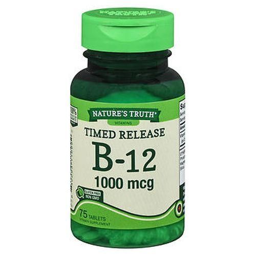 B12 Vitamin Timed Release Tablets | 1000 Mcg | 75 Count | Non-GMO & Gluten Free | Nature S Truth