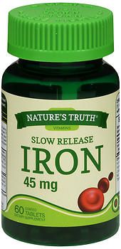 Nature S Truth Iron Tablets  45 Mg  60 Count
