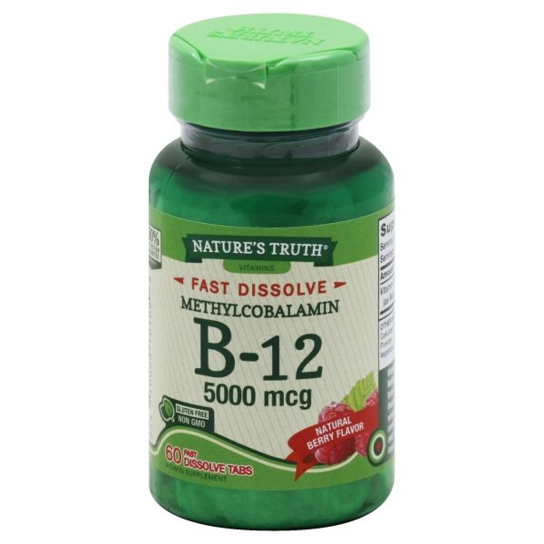Nature's Truth Methylcobalamin B-12 5000 Mcg Berry - 60.0 Ea
