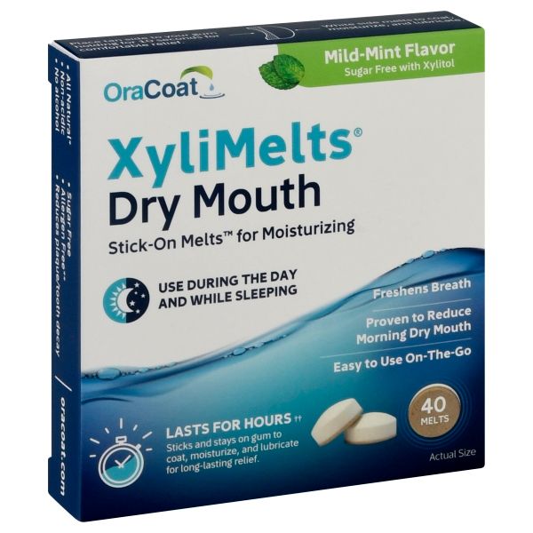 XyliMelts Dry Mouth Relief Mild Mint - 40.0 Ea