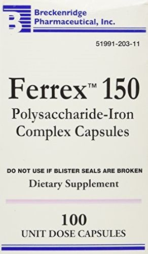 FERREX 150 MG CAP 100 UD