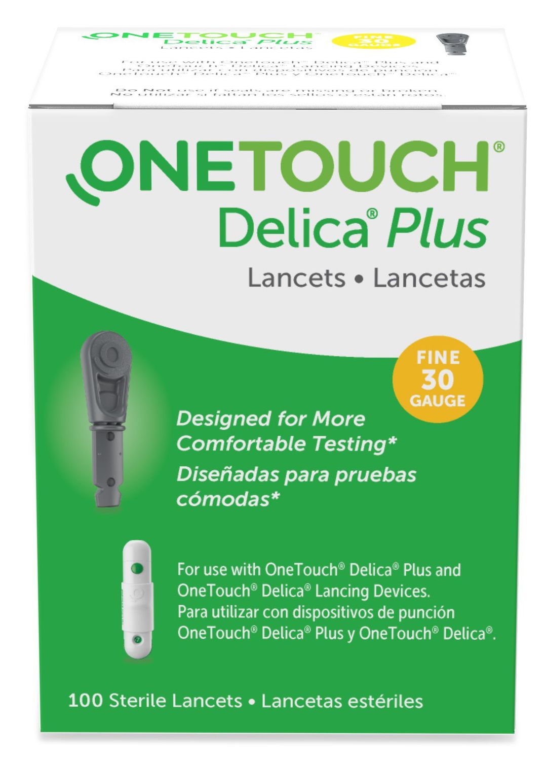 ONETOUCH DELICA PLUS LANCET 30G 100CT
