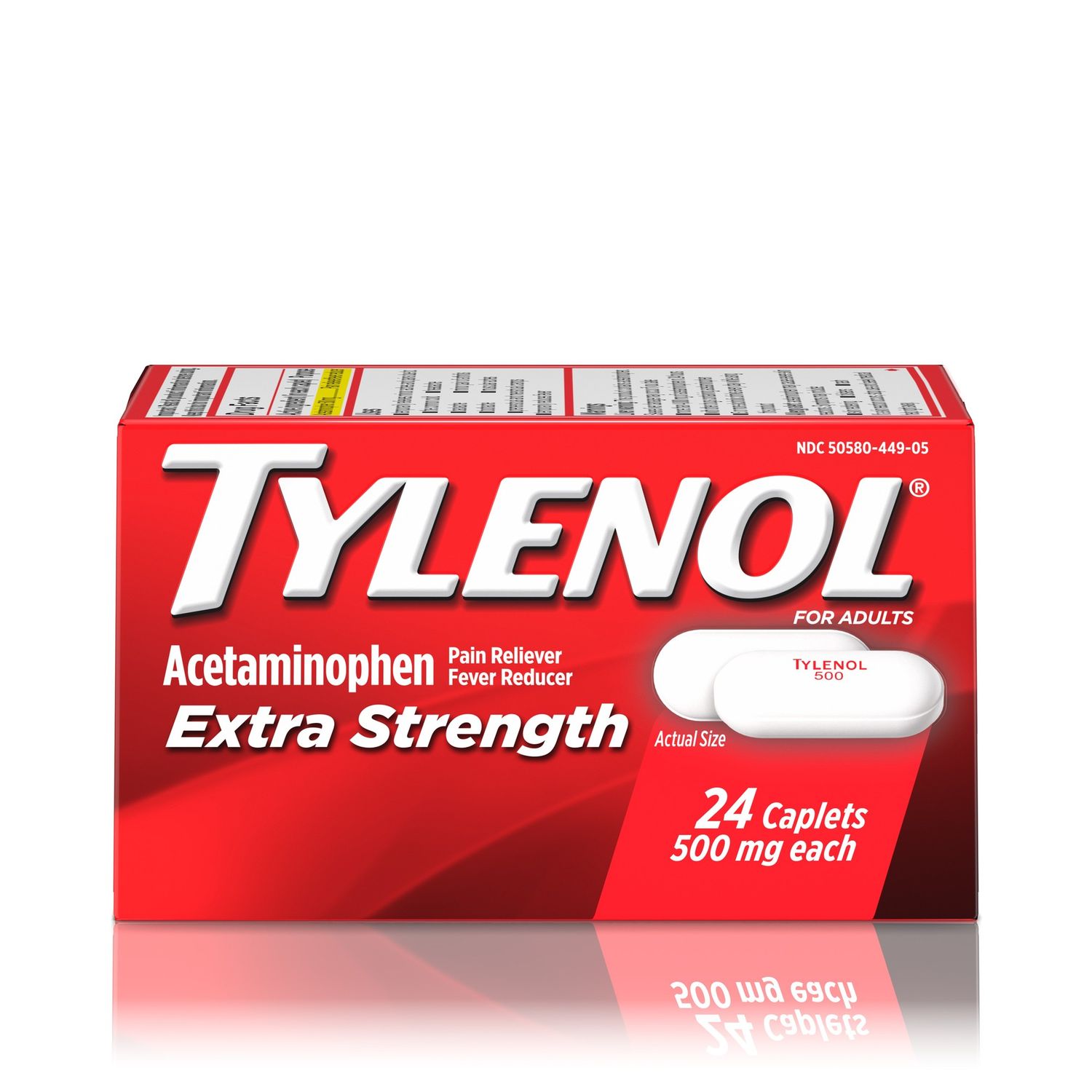 TYLENOL EXTRA STR CAPLET 24CT
