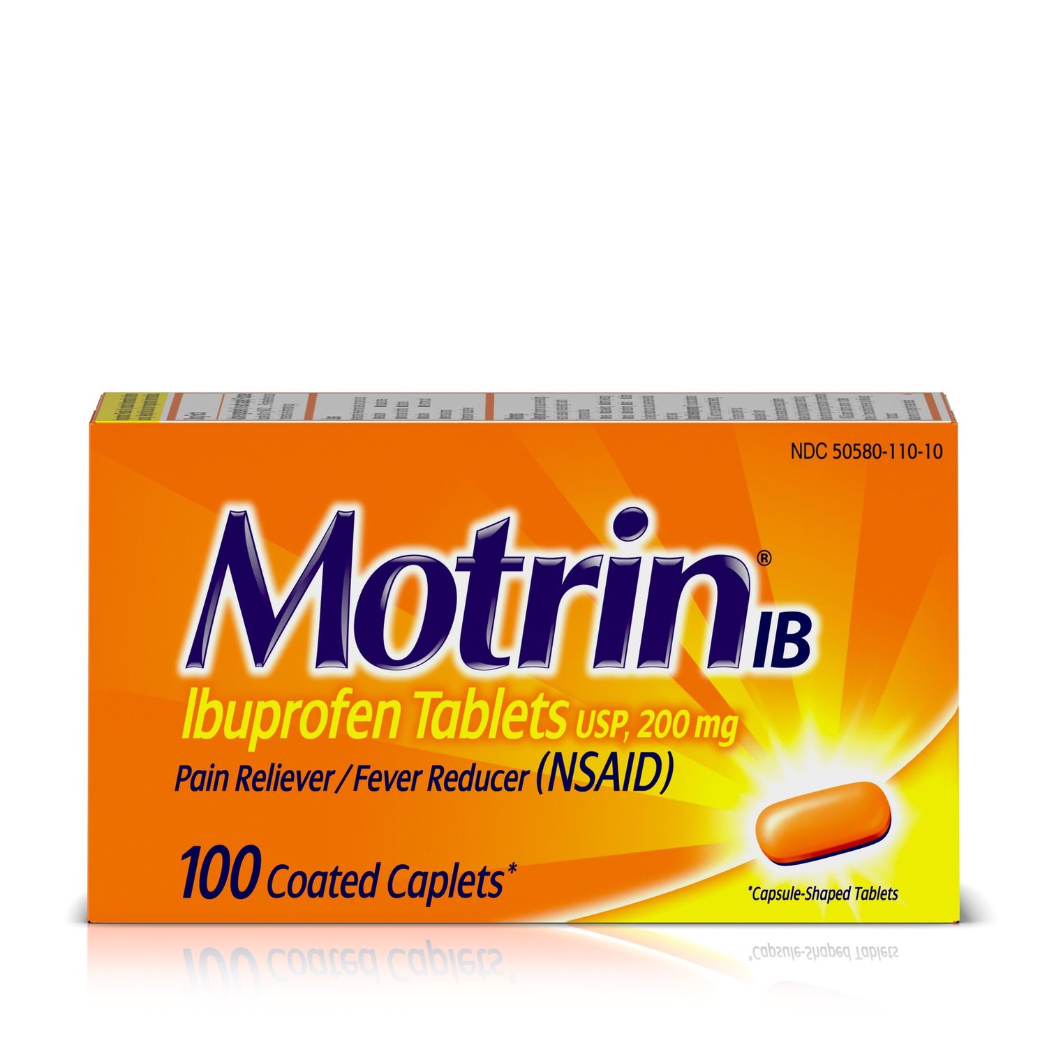 MOTRIN IB CAPLET 100CT