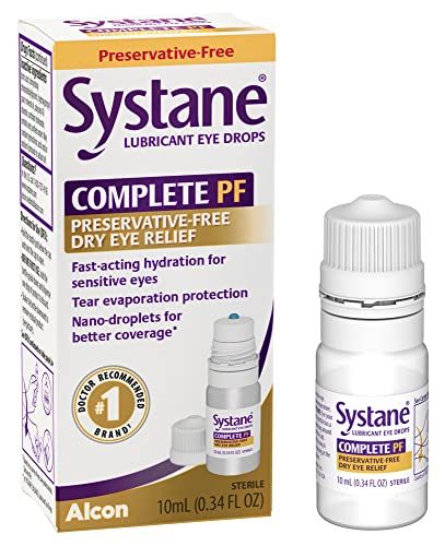 Systane Complete Preservative Free Lubricant Eye Drops - 0.34 Fl Oz