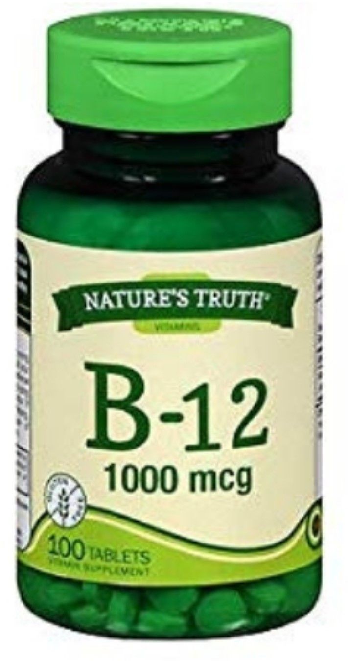 B12 Vitamin Tablets | 1000 Mcg | 100 Count | Non-GMO & Gluten Free | by Nature S Truth