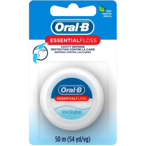 ORAL B ESSENTIAL FLOSS WAXED MINT 55YD