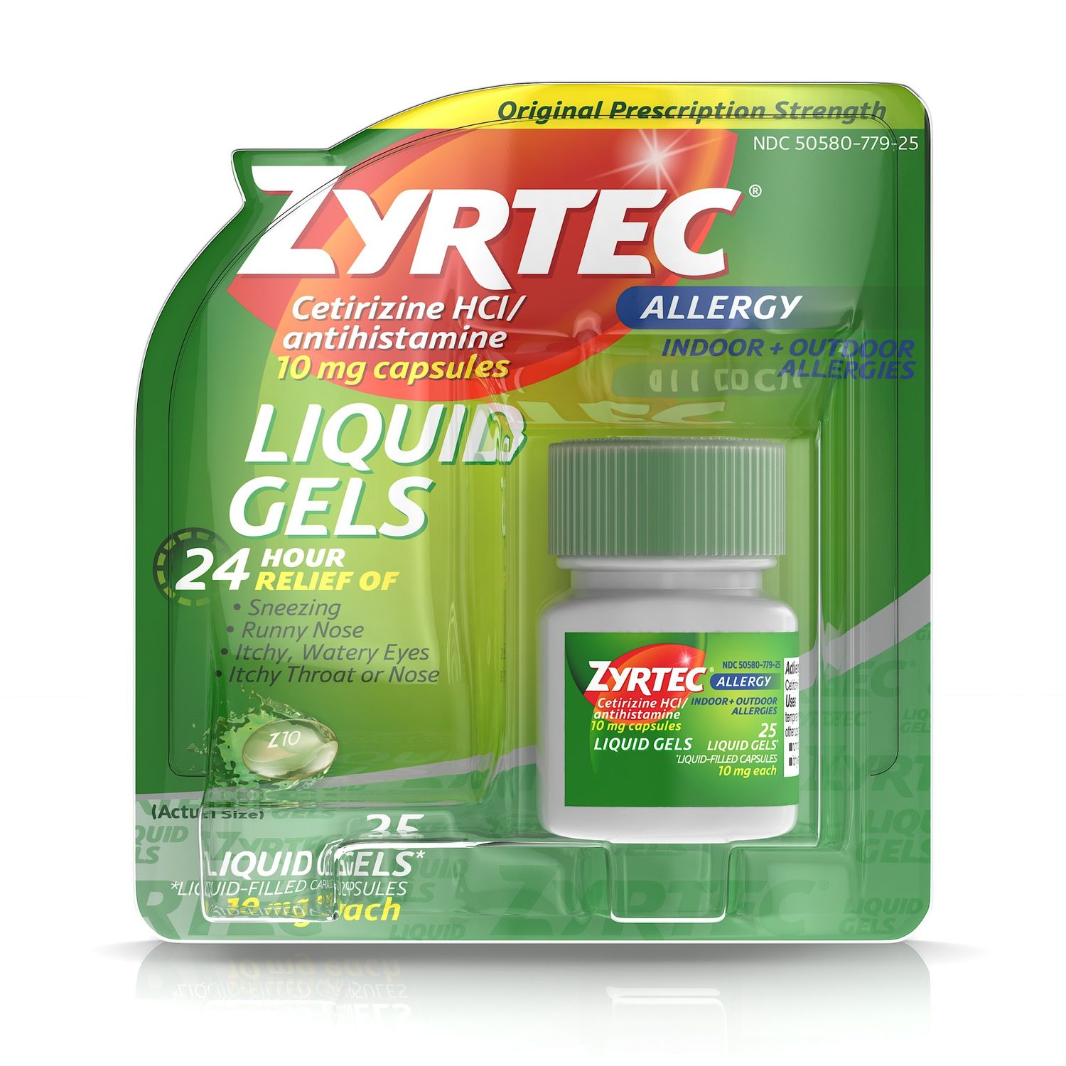 ZYRTEC OTC 10MG LIQUIGEL 25CT