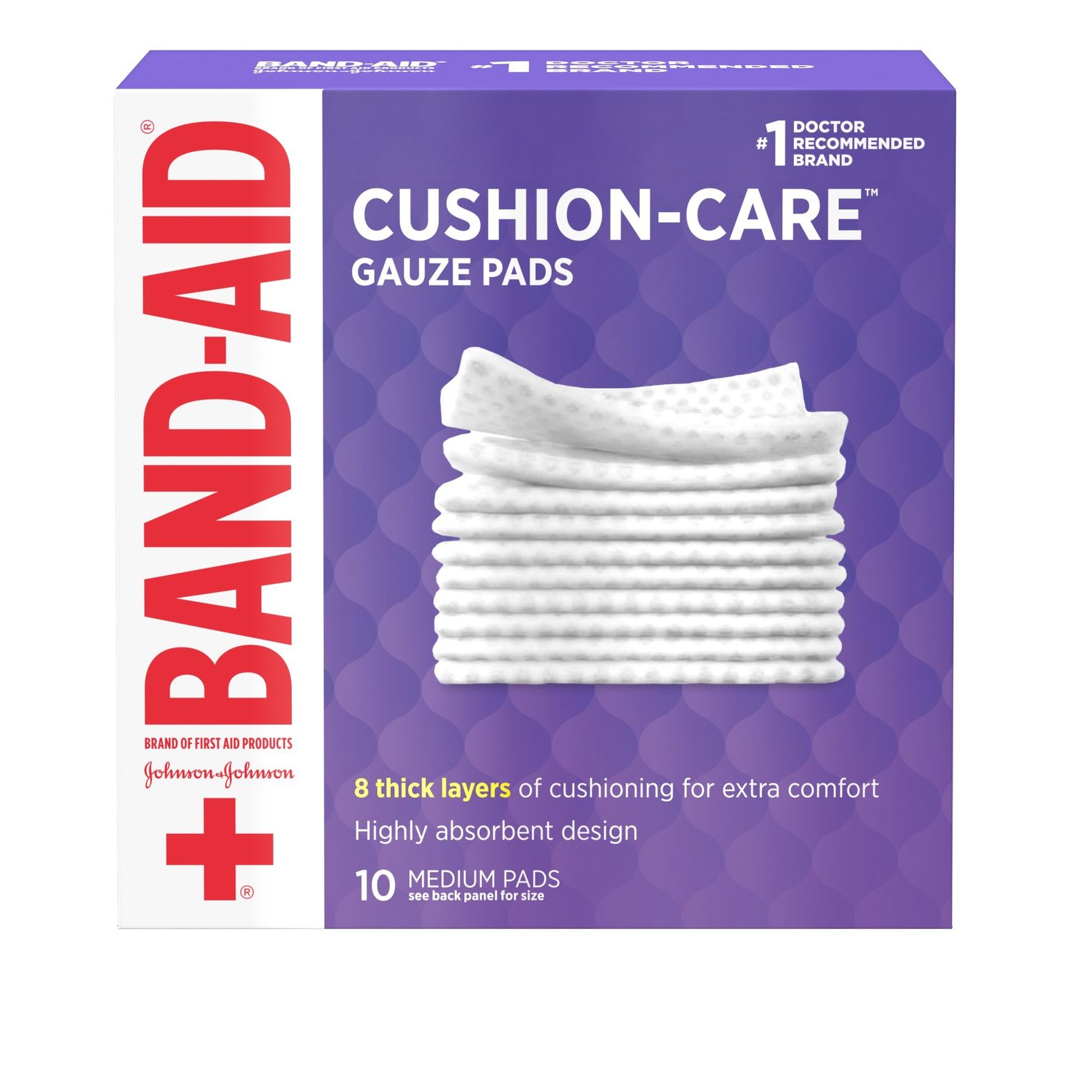 JJ GAUZE PADS 3IN X 3INCH 10CT