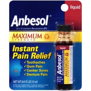 Anbesol Liquid Maximum Strength, 0.41 Oz | CVS