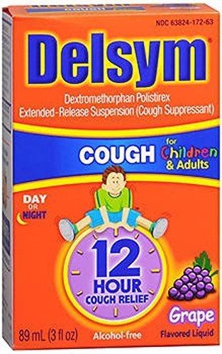 Delsym Children's Cough Suppressant Liquid Grape - 3.0 Fl Oz