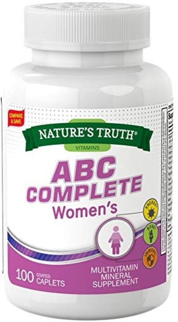 Multivitamin for Women | 100 Caplets | Non-GMO & Gluten Free Supplement | by Nature S Truth