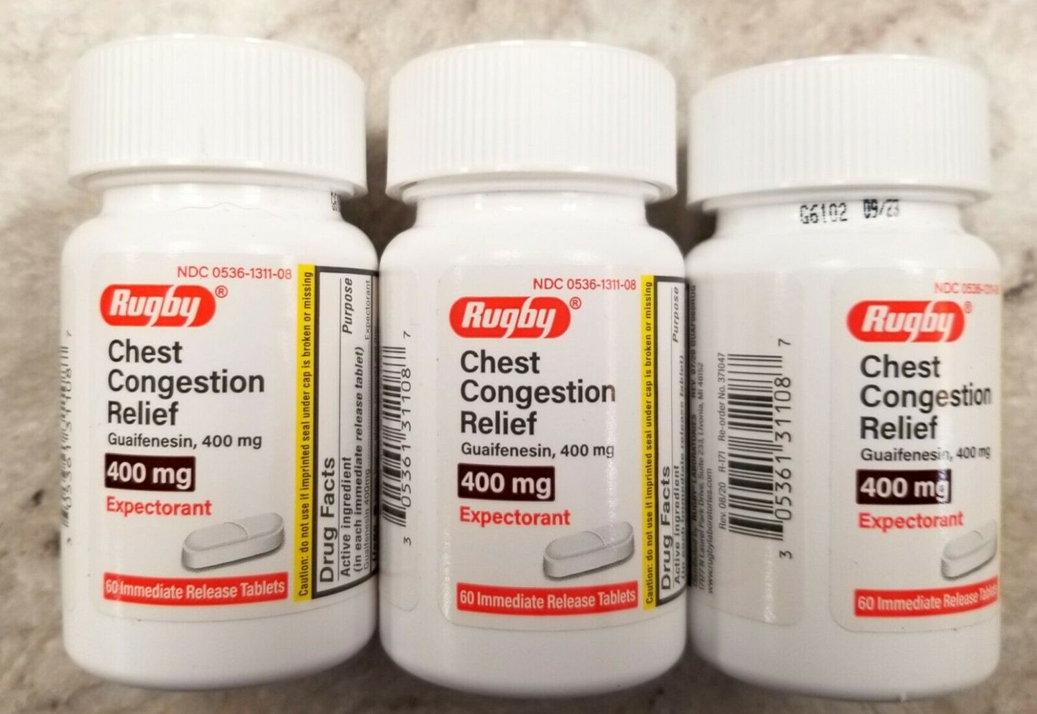 GUAIFENESIN 400 MG TAB 60