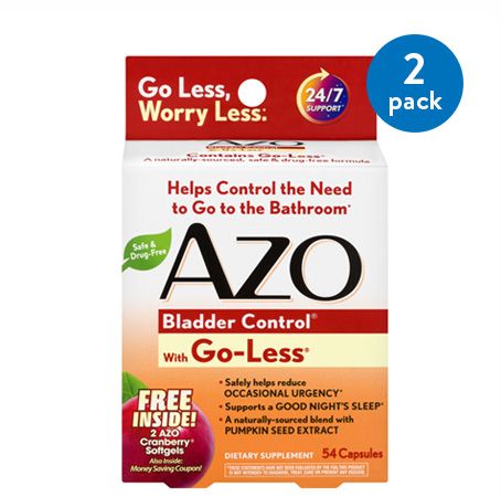 AZO Bladder Control Dietary Supplement with Go-Less  54 Ct