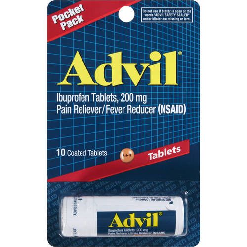 Advil Ibuprofen Pain Reliever/ Fever Reducer Tablets, 200 Mg - 10.0 Ea