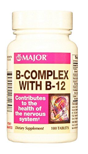 MAJOR B-Complex with B-12 100 Tablets Pack of 1