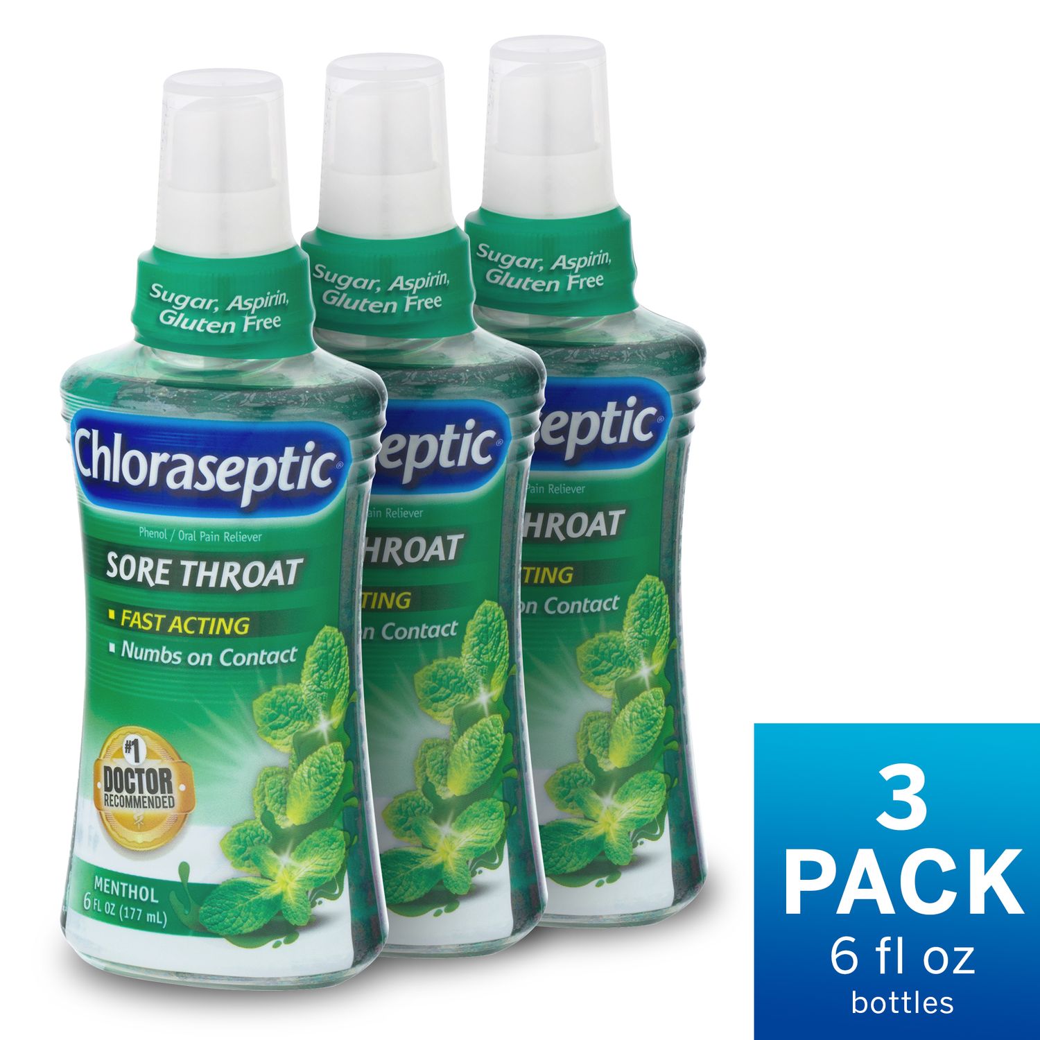 Chloraseptic Sore Throat Relief Spray Menthol - 6.0 Fl Oz