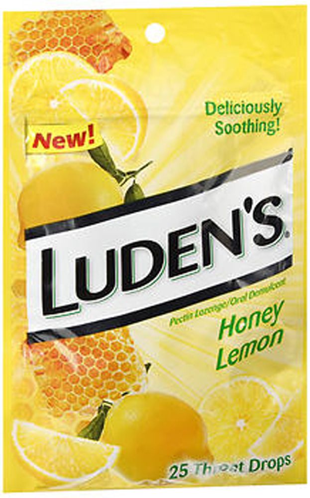 LUDENS HONEY LEMON DROPS 25CT