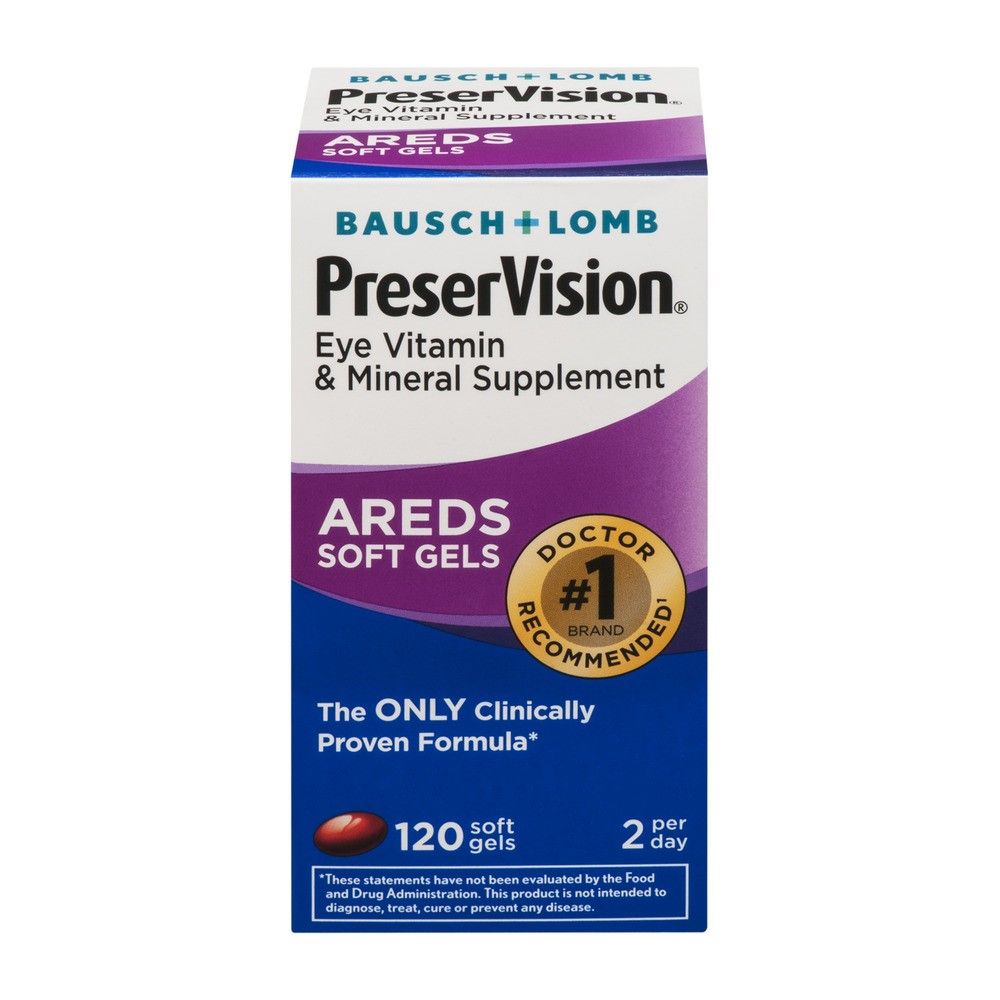 PreserVision Eye Vitamin and Mineral Supplement Soft Gels - 120.0 Ea