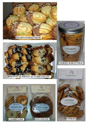 BISCOTTI EXCELSIOR GLASSATI/EXCELSIOR FARCITI/CIAMBELLINE/GOCCIOLINE/COOKIES/