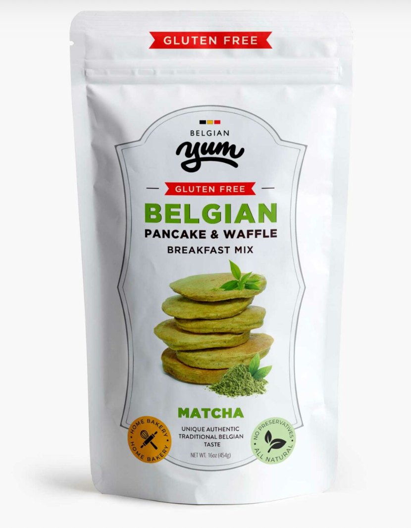 Belgian Pancake-Waffle Breakfast Mix Matcha