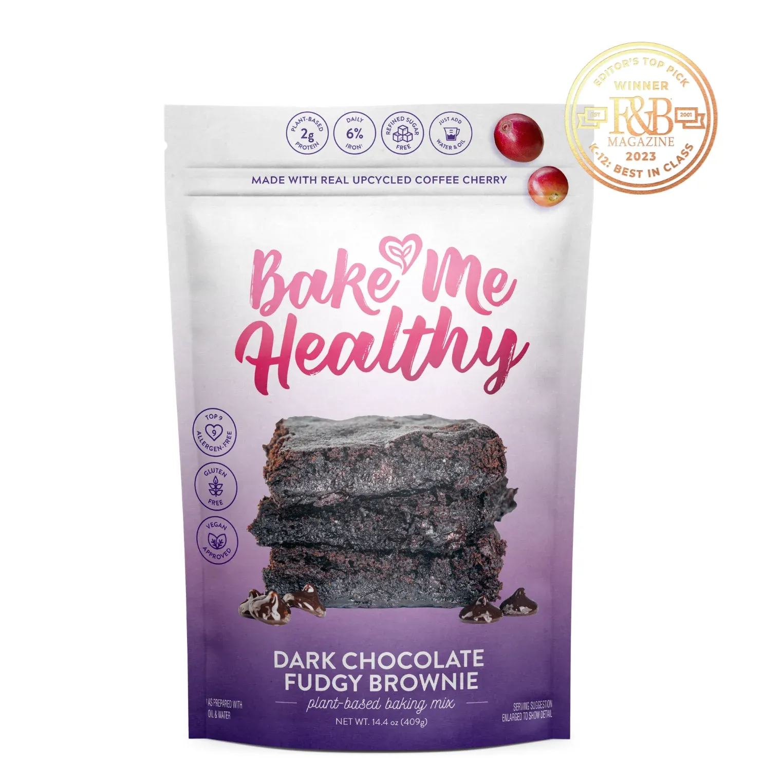 Bake Me Healthy Dark Chocolate Fudgy Brownie Baking Mix
