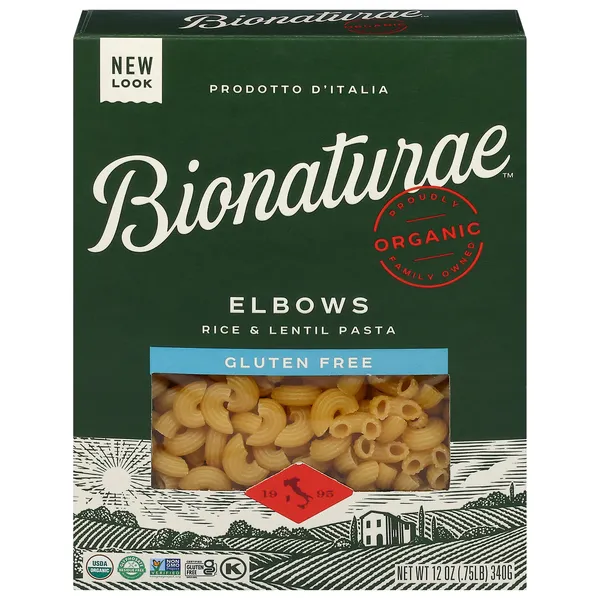 BIONATURAE PASTA GF ELBOWS ORG