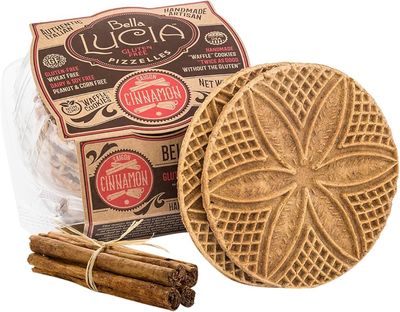 Belle Lucia&#39;s Gluten Free Pizzelle Cookies - Cinnamon