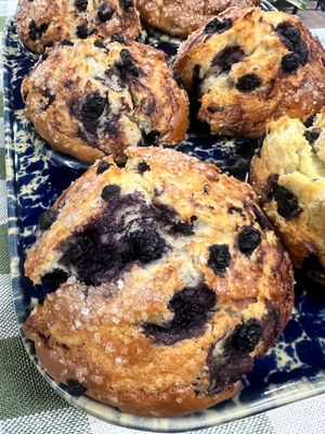 May's Blueberry Muffin Batter--bake at home!