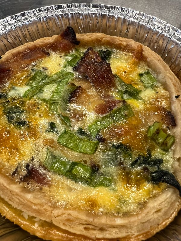 May's Signature Quiche Individual serving (4" pie)