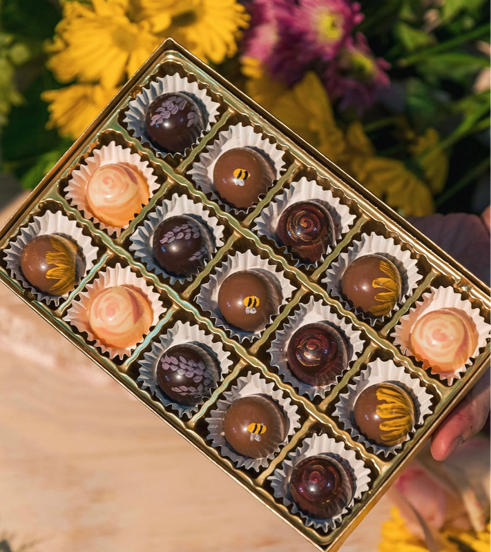 LaRose hand painted chocolate bonbons--15 pk assorted flavors