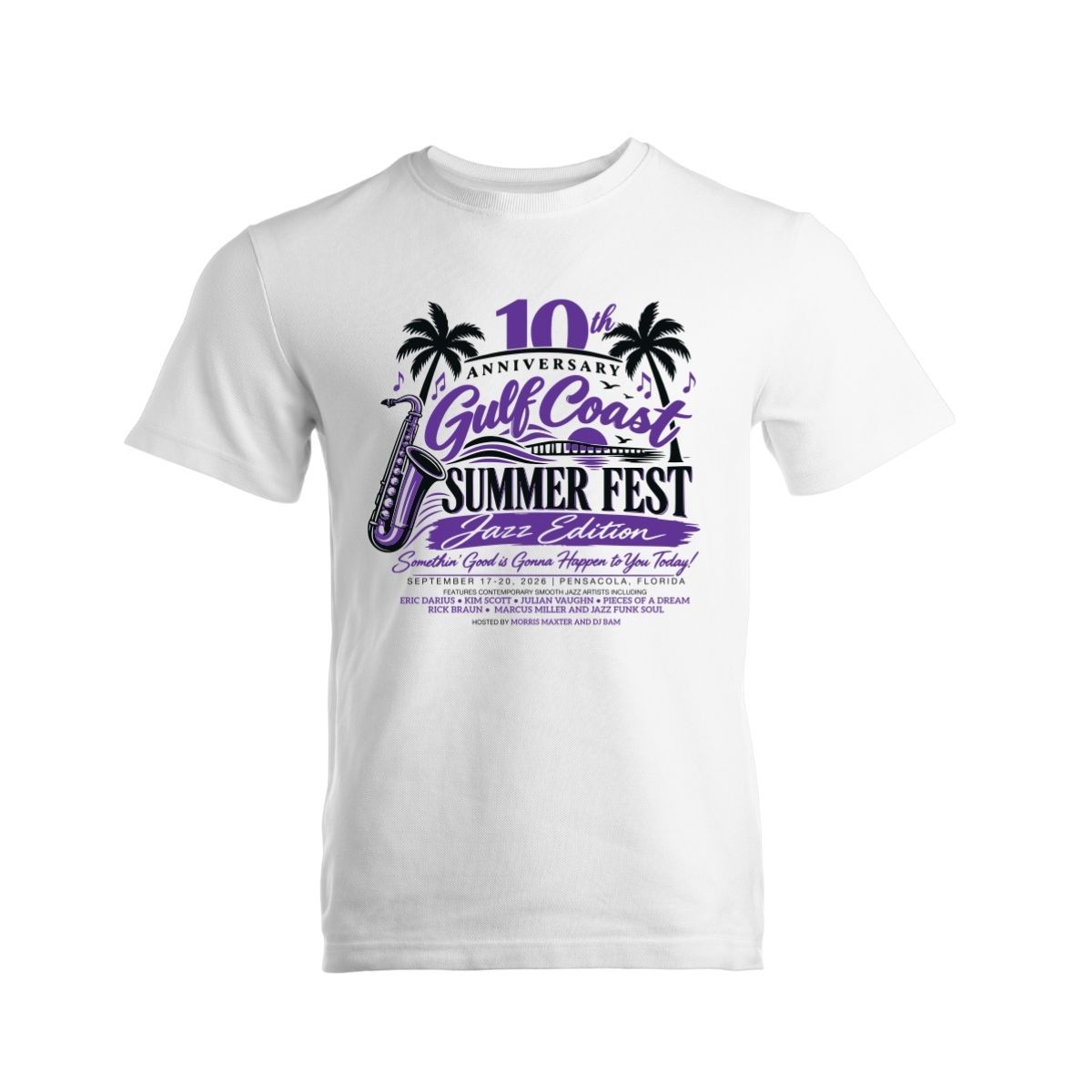 Gulf Coast Jazz 2026 t-shirt