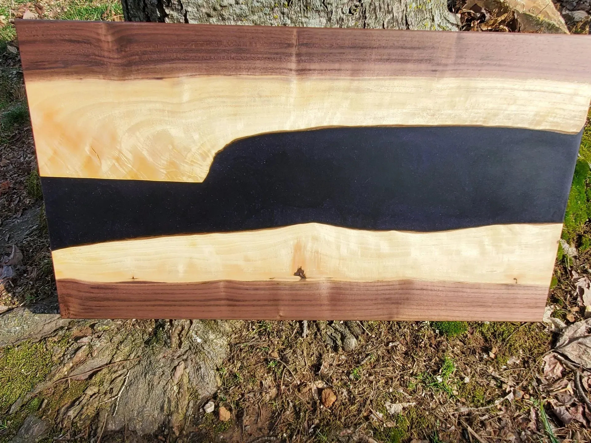 Black Walnut & Epoxy Charcuterie Board