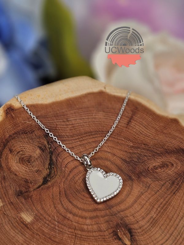 12mm Heart Halo Pendant