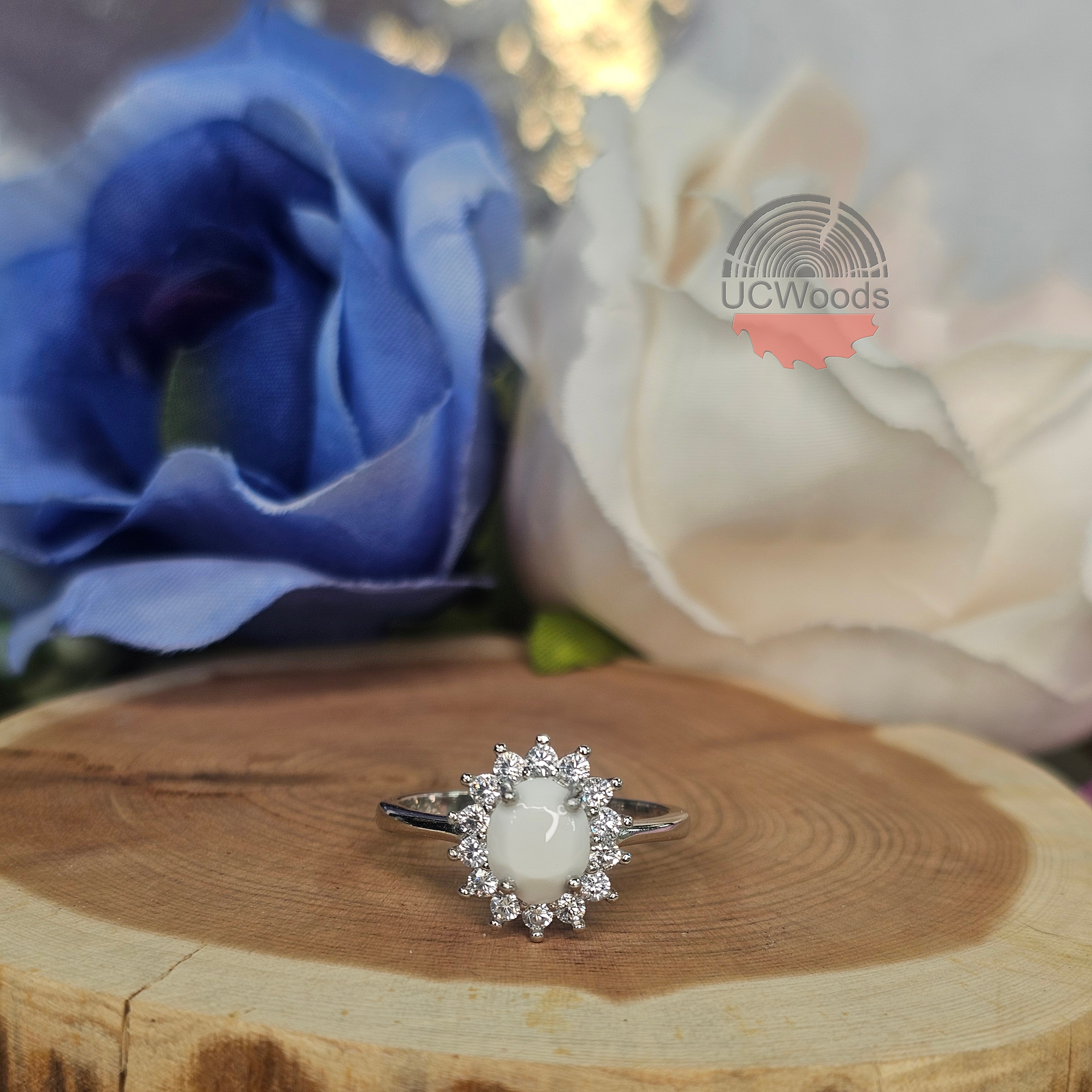 Oval Halo Dazzling Ring